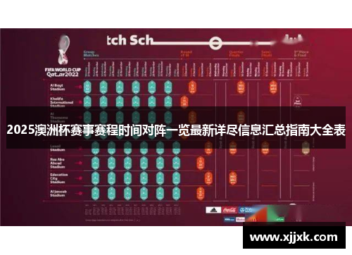 2025澳洲杯赛事赛程时间对阵一览最新详尽信息汇总指南大全表